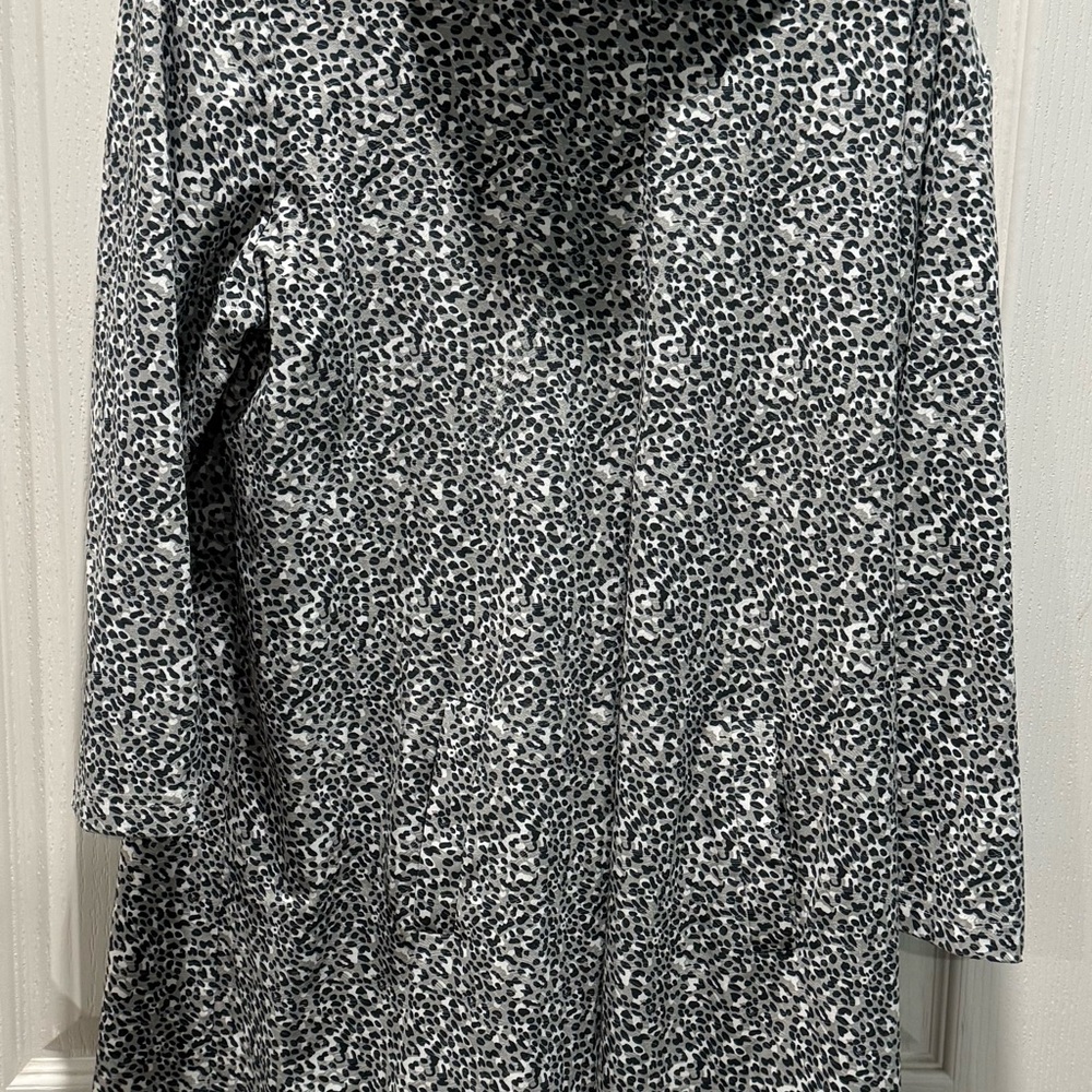 Tyler Boe suede Black and White Patterned Teddy Jacket